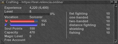 Signature for player Crafting