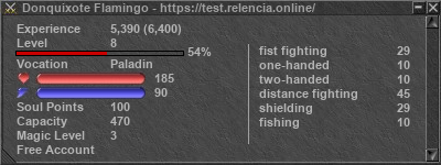 Signature for player Donquixote Flamingo