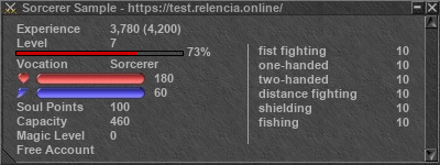 Signature for player Sorcerer Sample